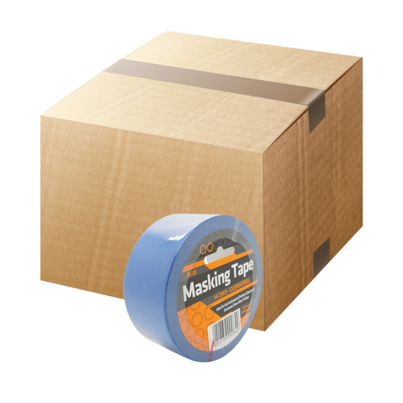 Blue 14 day masking tape clean peel 50mm x 50m Carton 24