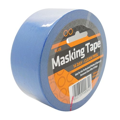 Blue 14 day masking tape clean peel 50mm x 50m